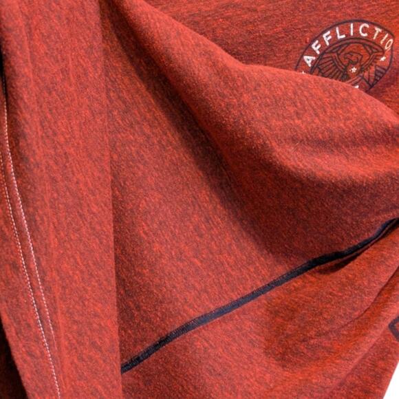 AFFLICTION Live Fast Freedom Defender Home of the Brave Red T-shirt Men's XL - Picture 4 of 4